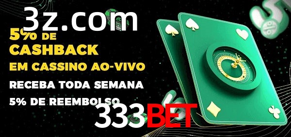Promoções do cassino ao Vivo 333BET